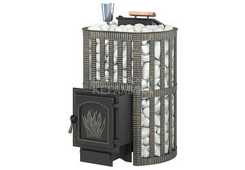 Печь чугунная для бани Везувий Ураган Ковка 16 (271) 1