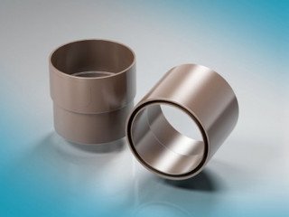 Муфта водосточной трубы с двумя раструбами D90мм ProAqua