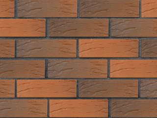 Кирпич лицевой керамический ЛСР Красный флэш рустик, 1НФ