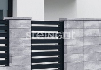 Крышка для блока заборного STEINGOT 500x200x50 мм, Серебристый камень (Stein Silver) 2