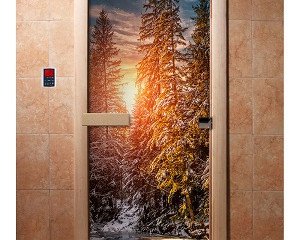 Дверь бан. DW (с фотопечатью) 1900*700 кор. ольха А093