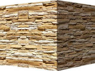 Декоративный камень 100-35 White Hills "Кросс Фелл" (Cross Fell), желтый, угловой, без шва