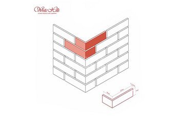 Декоративный камень White Hills Сити Брик 378-95, Design угловой 1