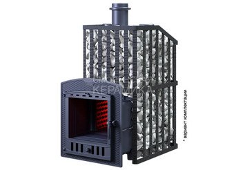 Печь банная чугунная Гефест Ураган GFS ЗК 25 (П) в сетке 2