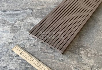 Террасная доска Latitudo Tender полнотелая 150x21x3000 мм, Венге 3