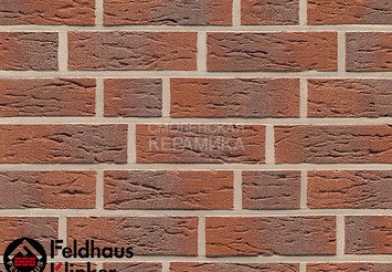 Клинкерный кирпич Feldhaus Klinker K335NF carmesi antic mana 1