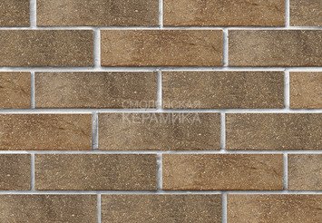 Кирпич лицевой керамический ЛСР Красный флэш рустик с пепельной посыпкой ультра 1НФ 2