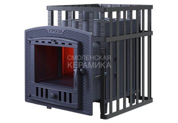 Печь чугунная для бани Технолит Гроза в сетке 18 (П2) 2023 г 1