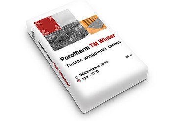 Теплый кладочный раствор Porotherm TM Winter -10⁰С 1