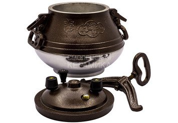 Афганский казан-скороварка двухцветный с ручками 12 литров 3