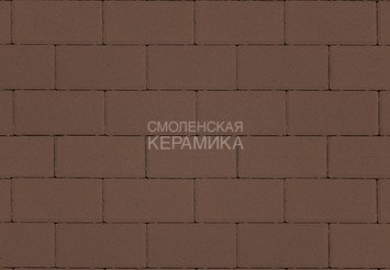 Тротуарная плитка STEINRUS Прямоугольник коричневый, 80 мм 1