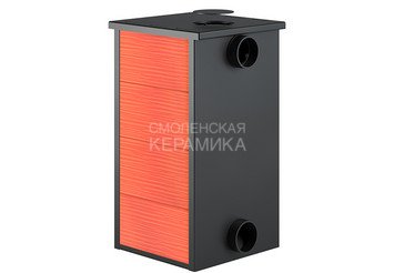 Печь-Камин ВЕЗУВИЙ ПК-01 (270) красн. 9 кВт (150 м3) Ø 115 мм 2