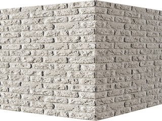 Декоративный камень 315-05 White Hills "Брюгге брик" (Brugge brick), белый, угловой