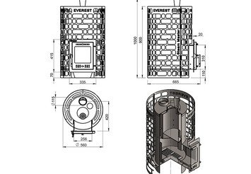 Печь для бани Эверест 