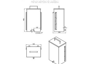 Печь для бани ASTON 12 INOX АКВА 5