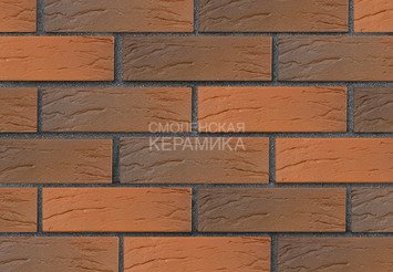 Кирпич лицевой керамический ЛСР Красный флэш рустик, 1НФ 1