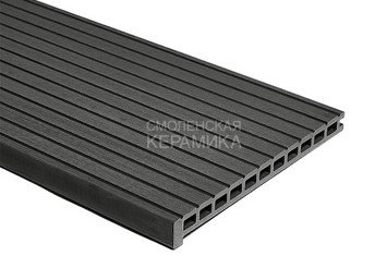 Ступень террасная композитная CM Stair New, 3000x305x25мм, Black Wood (Черное дерево) 1