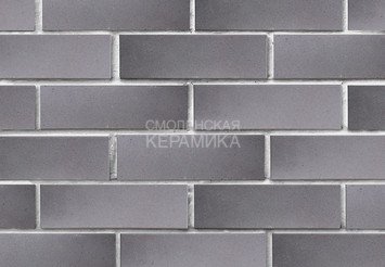 Клинкер фасадный ЛСР «Харстад» серый с серебром гладкий 2
