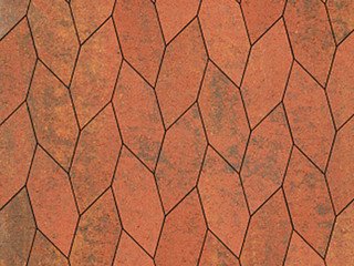 Тротуарная плитка Выбор "Скошенный шестиугольник" Листопад гранит, Арабская ночь, 60 мм