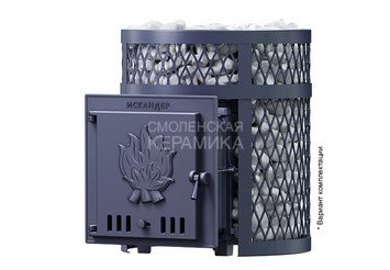 Печь чугунная для бани Технолит ИСКАНДЕР 25 в сетке 2