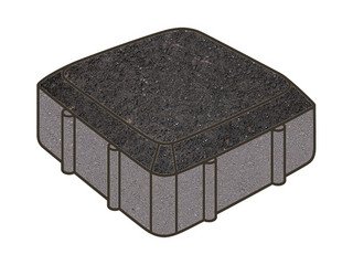 Тротуарная плитка Готика, Старая площадь Premiun Gold, 160x160x60 мм, цвет Голд 21