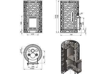 Печь для бани Эверест 