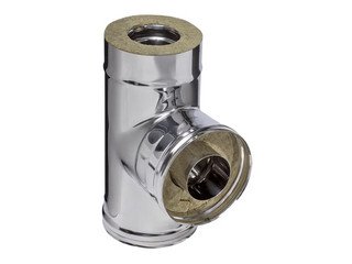 Сэндвич-тройник 90° (430/0,5мм + нерж.) Ф200х280