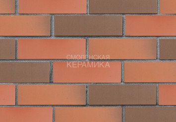 Клинкер фасадный ЛСР «Ноттингем» красный флэш гладкий 3