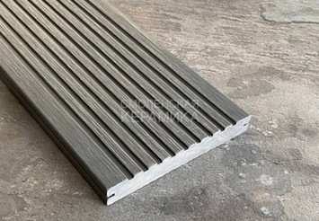 Террасная доска Latitudo Solid-152 полнотелая 152x20x4000 мм, Серый 3
