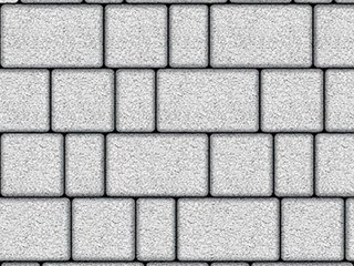 Тротуарная плитка Выбор "Старый город" Гранит, белый, 60 мм