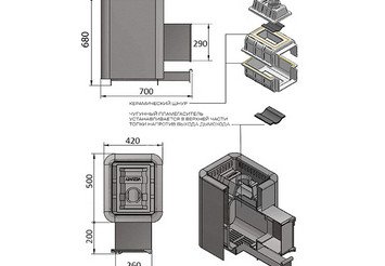 Печь банная Везувий Сенсация 22 Антрацит (224) 3