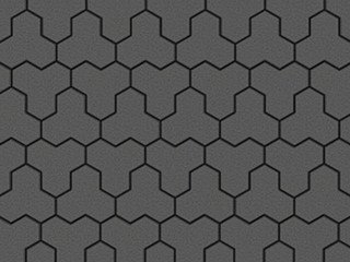 Тротуарная плитка Выбор Трилистник Стандарт, серый, 100 мм