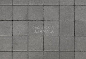 Тротуарная плитка BRAER Лувр, Серый (400х400х60) 1