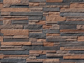 Декоративный камень 242-40 White Hills "Зендлэнд" (Zandland), темно-коричневый, плоскостной, без шва