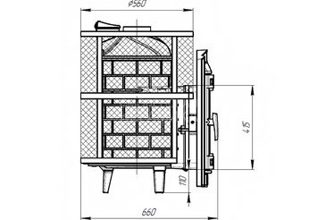 Печь банная 