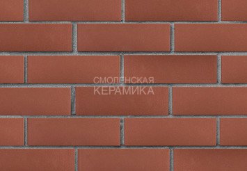 Клинкер фасадный ЛСР «Эдинбург» темно-красный гладкий 3