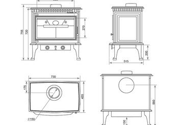 Печь-камин Везувий RICH-15 