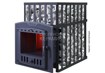 Печь чугунная для бани Технолит Гроза в сетке 24 (П2) 2023 г 2
