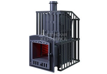 Печь чугунная для бани Технолит Гром 30 (П2) Ураган 1