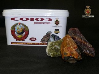 Камень для печей СОЮЗ Ассорти Многоцветное (5,3 кг)