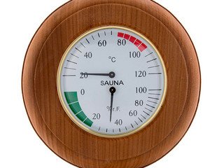 Термометр+гигрометр круг ТН-10T (термодревесина)