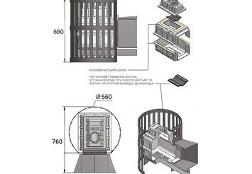 Печь ВЕЗУВИЙ Легенда Ковка 22 (224) 3