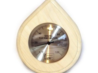 Термометр SAWO капля 150х180мм осина 250-TА