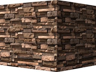 Декоративный камень 152-95 White Hills "Уайт Клиффс" (White Cliffs), коричневый, угловой, без шва