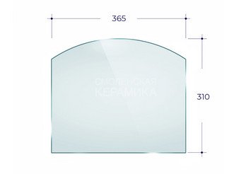 Дверка ВЕЗУВИЙ каминная 240 (Бронза) 2