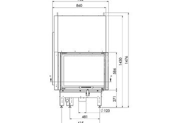 Каминная топка ASTON 