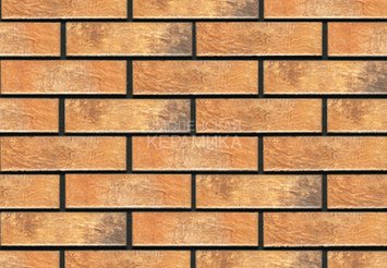 Фасадная термопанель рядовая АЛЯСКА 31. Loft brick curry, 60 мм 1