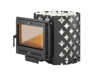 Чугунная печь для бани ЭТНА 24 (Панорама) "М"