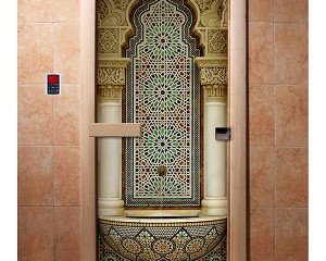 Дверь бан. DW (с фотопечатью) 1900*700 кор. ольха А025 левая