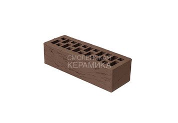 Кирпич облицовочный БРАЕР Коричневый, риф 1 НФ 6